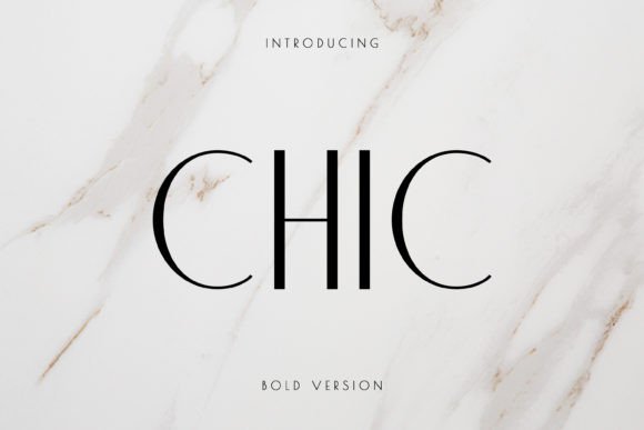 Chic: The Sans Serif Font for Sleek, Modern Design