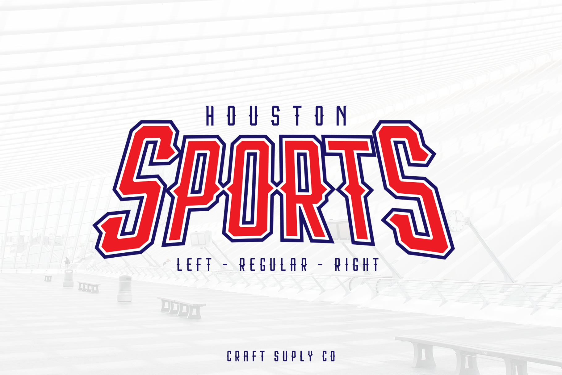 Houston Sports: A Modern Display Font for Athletic Branding