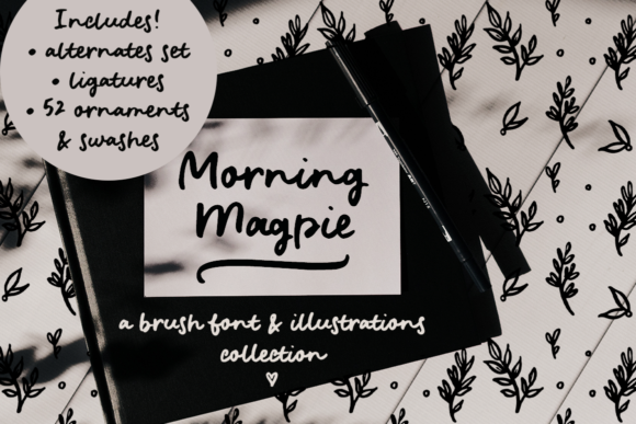 Morning Magpie: The Customizable Handwritten Font for Elegant Projects