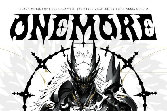 Onemore: A Black Metal Font with a Modern Edge