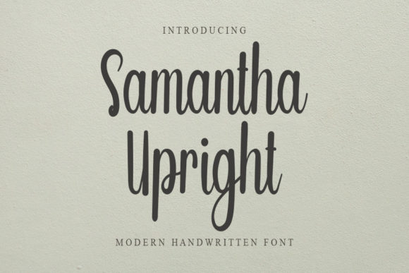 Samantha Upright: A Friendly Handwritten Font with Timeless Appeal