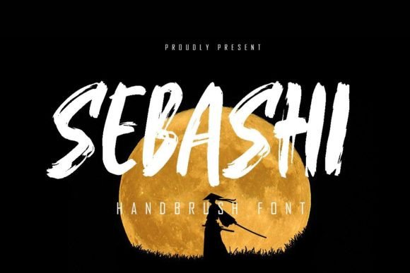 Sebashi: The Textured Brush Display Font for Authentic Branding