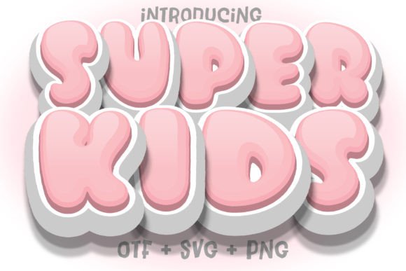 Super Kids: A Playful Color Font for Creative Projects