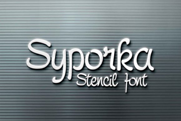 Syporka: The Stencil Font That Cuts Through the Noise
